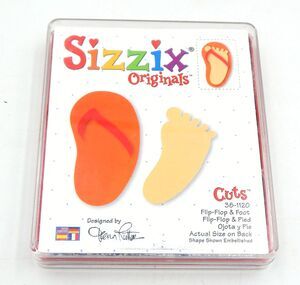 Sizzix Flip-Flop Pattern 38-1120 Die Cutter 4.5 In Cartridge Provo Craft Ellison